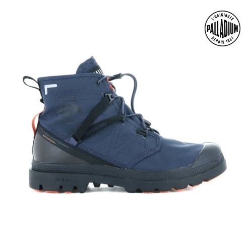 Bottes Palladium Pampa Travel Lite+ Imperméables Homme Bleu Marine | FR NCZ053A